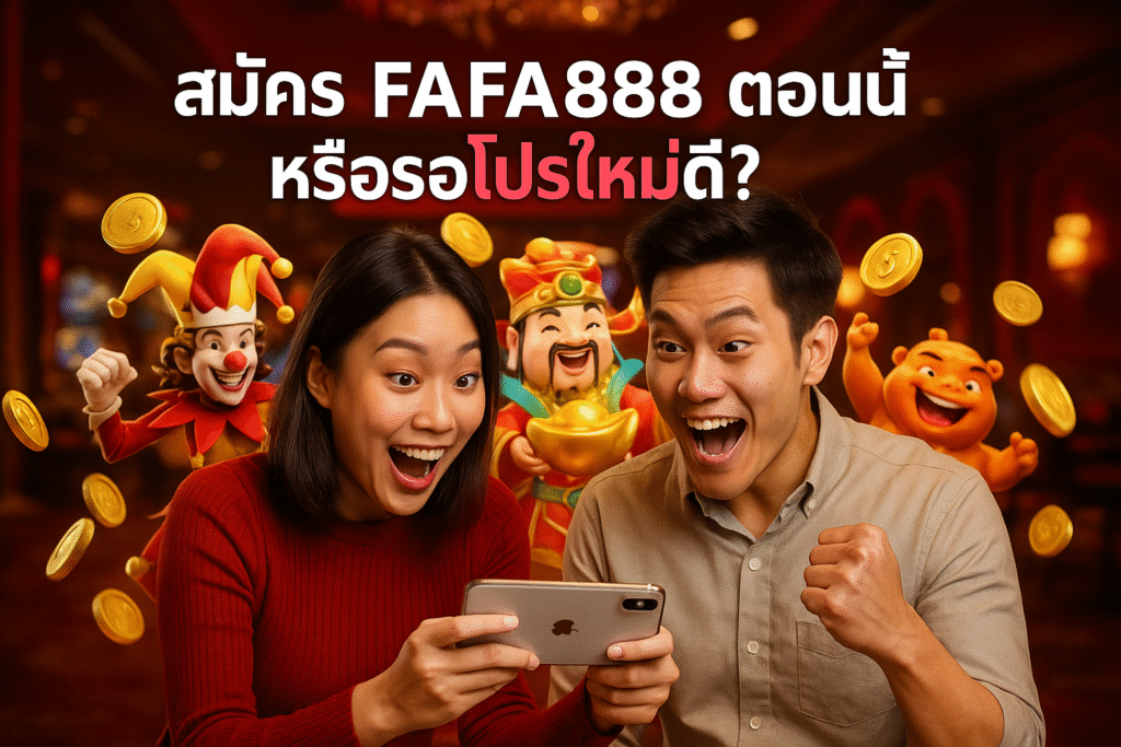 สมัคร FAFA888 ตอนนี้ หรือรอโปรใหม่ดี?