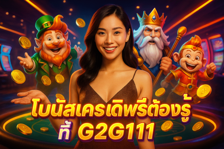 โบนัสเครดิตฟรีต้องรู้ที่ G2G111
