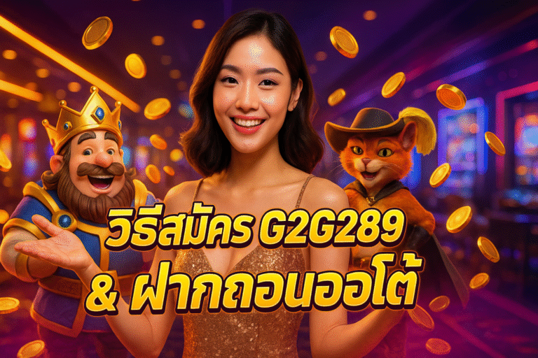 วิธีสมัคร G2G289 & ฝากถอนออโต้